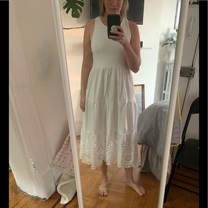 J. Crew white coverup dress